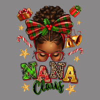Nana Claus Afro Messy Bun Vintage Tee | Teevron