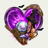 Halloween Heart With Witch Urban Heavy Tee | Teevron