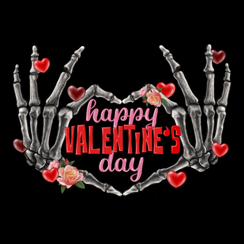Happy Valentine's Day Skeleton Hands Heavyweight Sweatshirt by FaDigitalArtStudio | Teevron