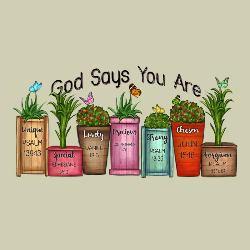 God Says You Are Unique Heavy Core Tee by MaliasSmallBusiness | Teevron