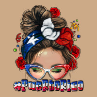 Puerto Rico Messy Bun Vintage Hoodie | Teevron