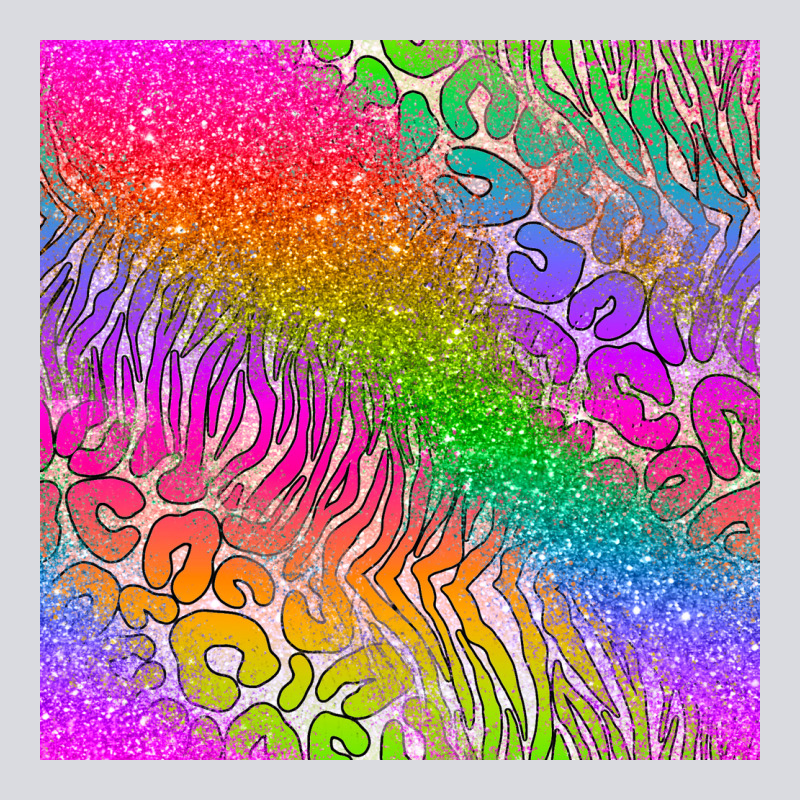 Neon Glitter Leopard Seamless Pattern Zipper Hoodie by BundleAndBundleShop | Teevron