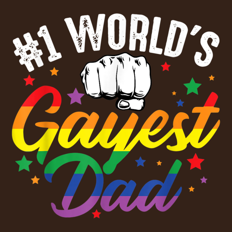 1 Worlds Gayest Dad Funny Fathers Day Lgbt Pride R Heavy Core Tee by tuanDangUi | Teevron