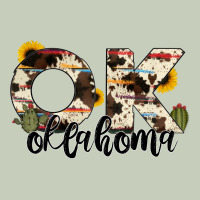 Oklahoma State Cowhide Serape Cactus Ladies Tee | Teevron