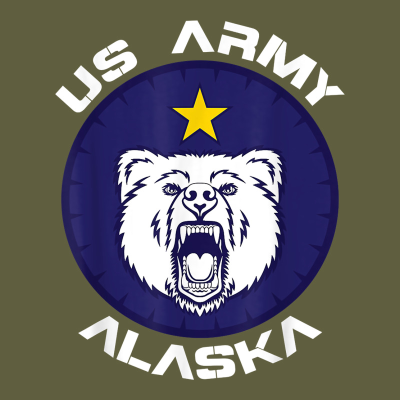 Us Army Alaska Polar Bear Patch T Shirt Vintage Tee by DesignPulse | Teevron