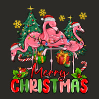 Merry Christmas Flamingos Heavy Core Tee | Teevron