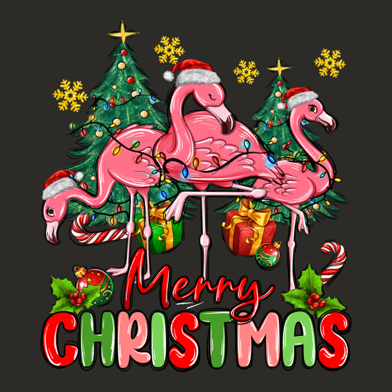 Merry Christmas Flamingos Heavy Core Tee by MaliasSmallBusiness | Teevron