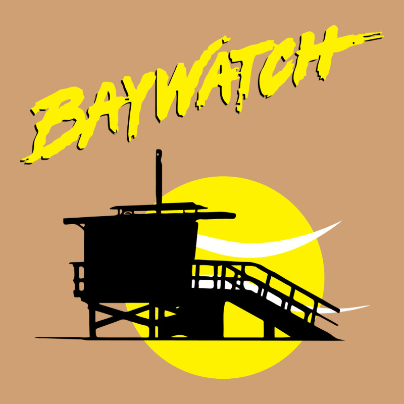 Baywatch Lifeguard Tower Sunset   Baywatch Vintage Tee by PixelWave | Teevron