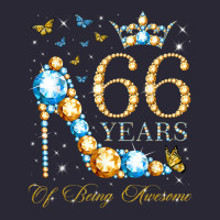 66th Birthday 66 Years Of Being Awesome 66 Years Old Woman Vintage Tee | Teevron