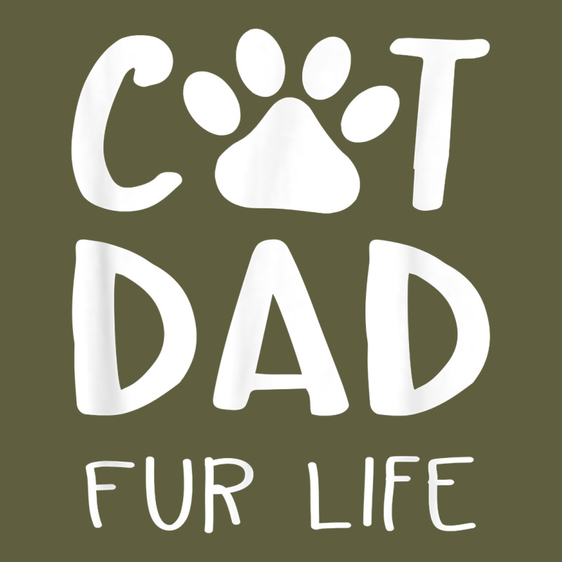 Funny Cat Dad Fathers Day Gift Shirt Fur Life Cat Tee Vintage Tee by InspiraDesign | Teevron