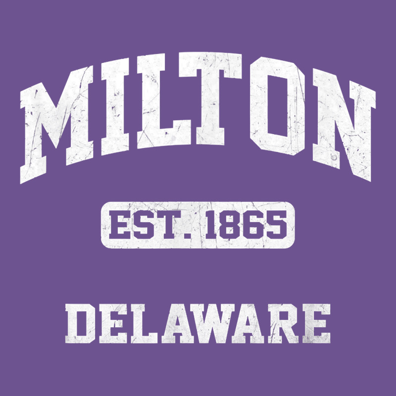Milton Delaware De Vintage State Athletic Style T Shirt Vintage Tee by InspiraDesign | Teevron