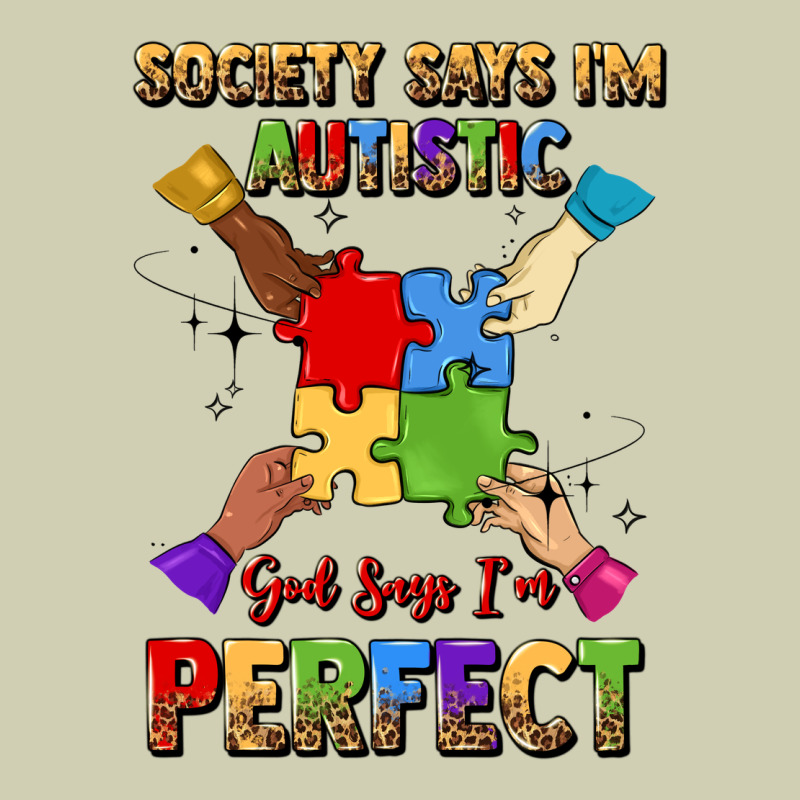 Society Says I'm Autistic God Says I'm Perfect Heavy Core Tee by JahusDesignShop | Teevron