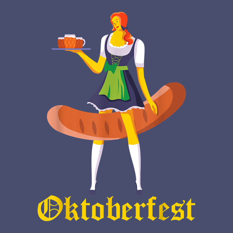 Barmaid Oktoberfest Funny German Woman Dirndl Bratwurst T Shirt Vintage Tee by InspiraDesign | Teevron