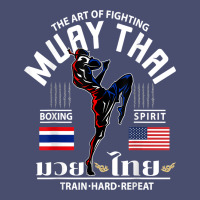 Thailand American Flag Muay Thai Boxing Train Hard Repeat T Shirt Vintage Tee | Teevron