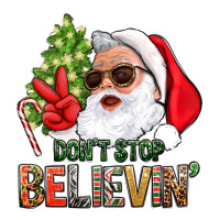 Don't Stop Believing Santa Premium Tee | Teevron