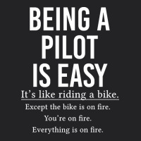 Funny Pilot Gift Being A Pilot Is Easy Vintage Tee | Teevron