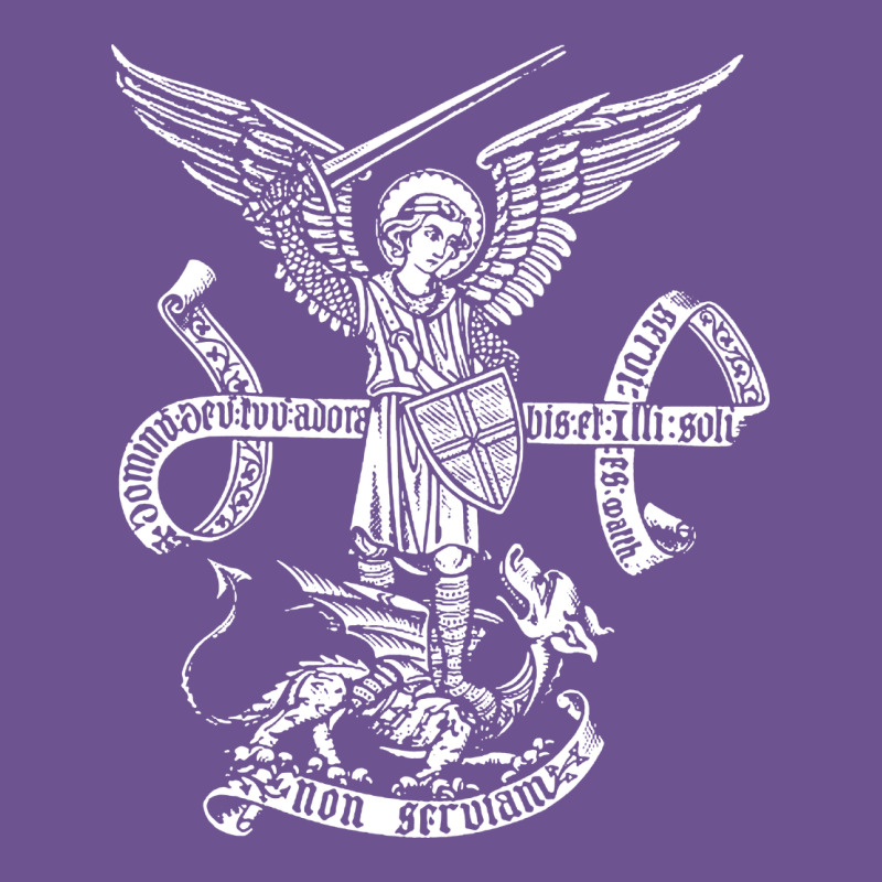 St Michael Archangel Catholic Angel Defend Us Vintage Tee by ArtChic | Teevron
