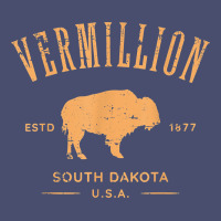 Vermillion South Dakota Bison Distressed Design T Shirt Vintage Tee | Teevron