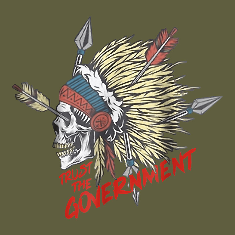 Trust The Government Skull Native American Chief Native T Shirt Vintage Tee by StudioElite | Teevron