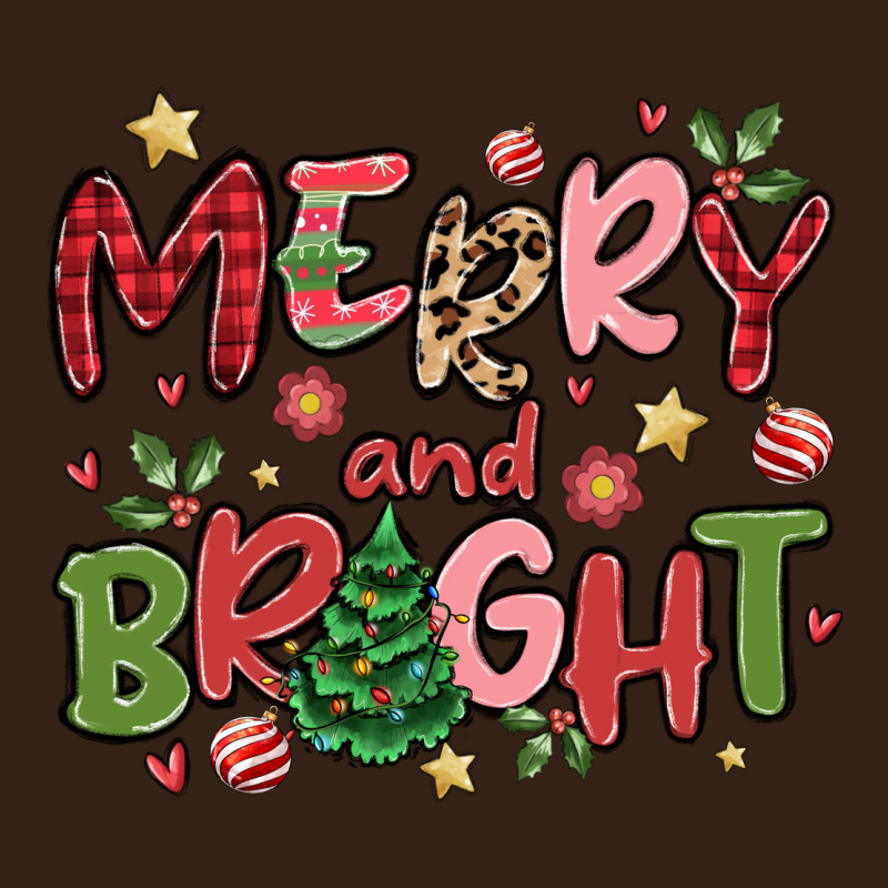 Merry And Bright Heavy Core Tee by MaliasSmallBusiness | Teevron