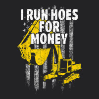 Heavy Equipment Operator I Run Hoes For Money Usa Flag T Shirt Vintage Tee | Teevron