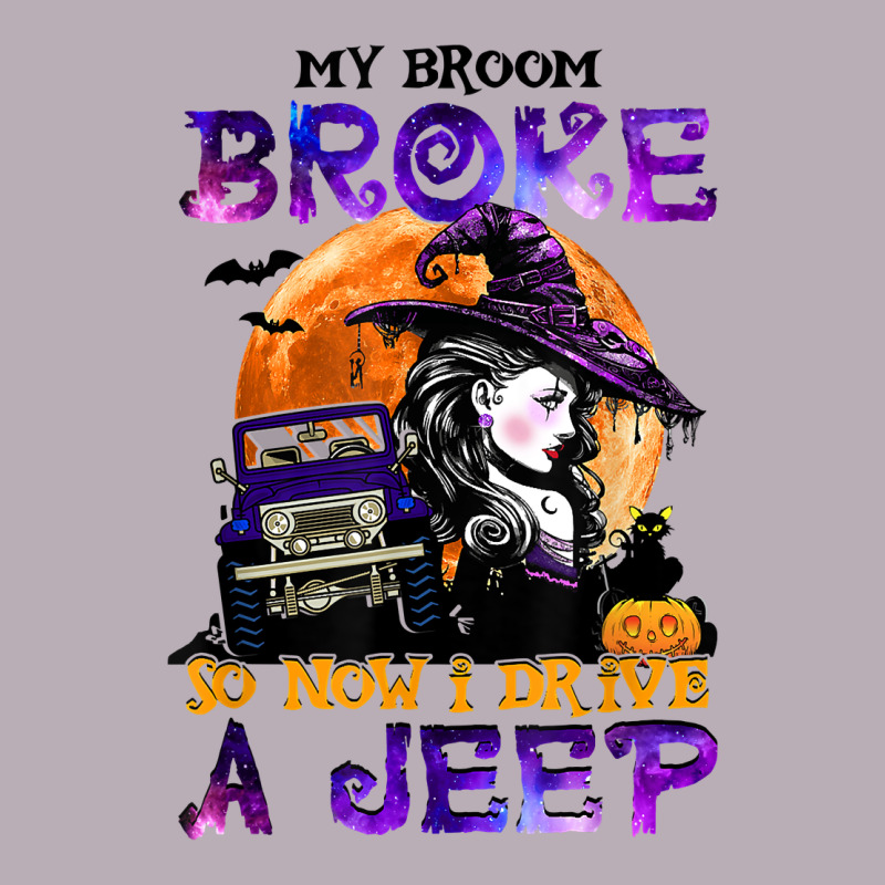 My Broom Broke So Now I Drive A J.e.e.p Witch Halloween T Shirt Vintage Tee by StudioElite | Teevron