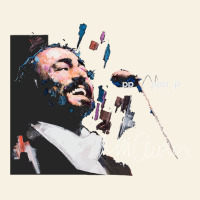 Original Portrait Of Luciano Pavarotti Vintage Tee | Teevron