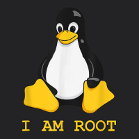 Linux Mascot Tux The Penguin I Am Root Tshirt Men Women Kids Vintage Tee | Teevron