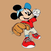 Micky-playing-baseball-cartoon-illustration-- Vintage Tee | Teevron