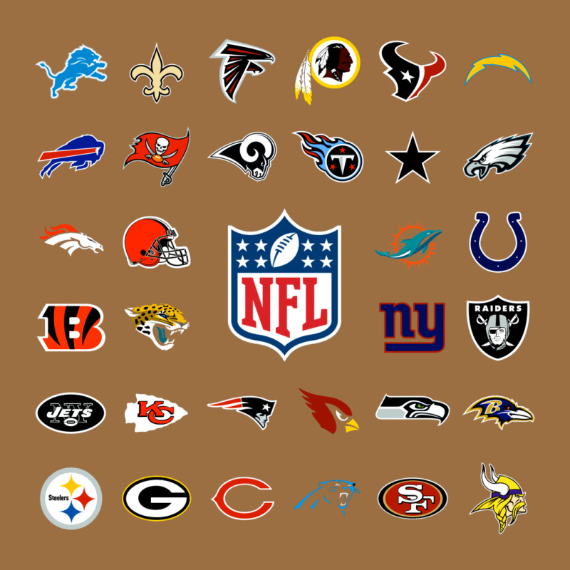American Football Team Collage    Wall Art Vintage Tee by PixelFlow | Teevron