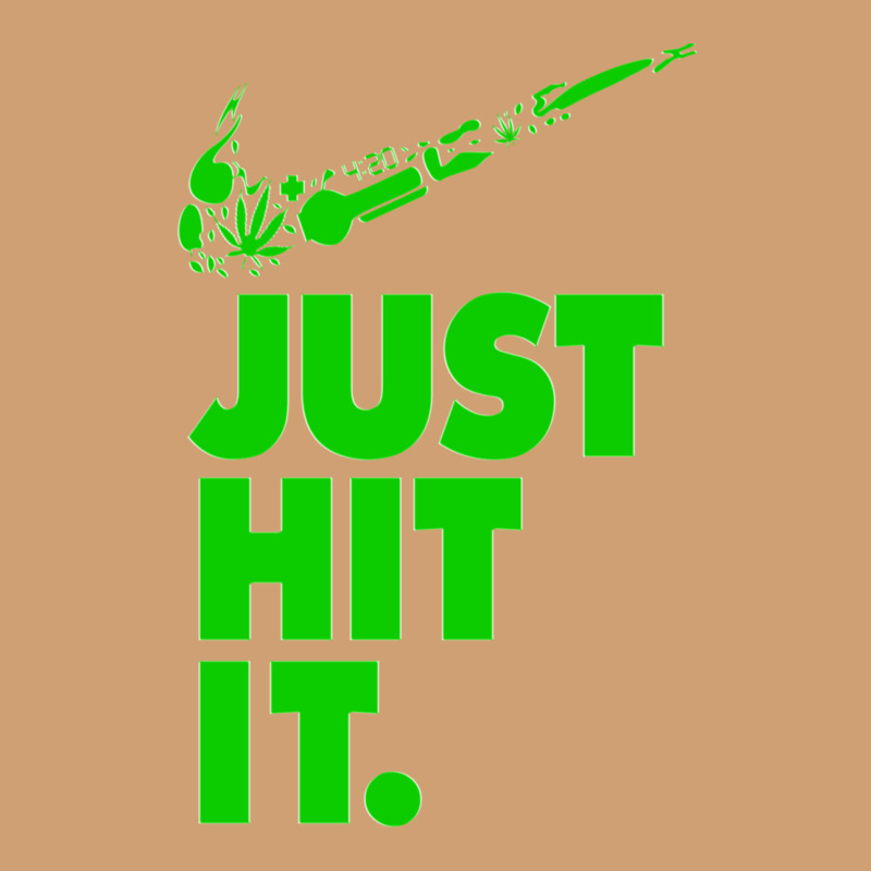 Just Hit It Cannabis Weed Vintage Retro Design For Weed Lover Vintage Tee by SnappyArt | Teevron