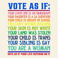 Vote As If Your Life Depends On It Human Rights Vintage Tee | Teevron