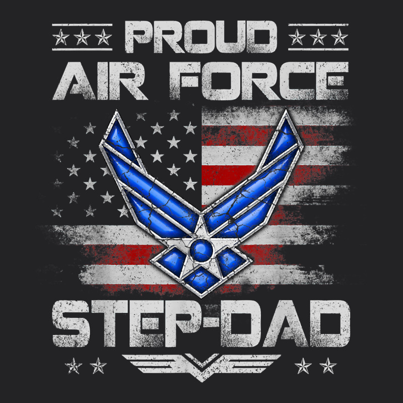 Proud Air Force Step Dad Veteran Vintage Flag Veterans Day T Shirt Vintage Tee by FloraArt | Teevron