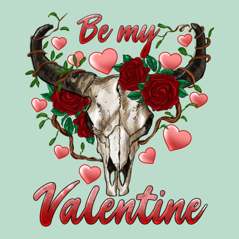 Be My Valentine Bull Skull Premium Hoodie by RanaPortraitStore | Teevron