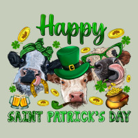 Happy Saint Patrick's Day With Clover Ladies Tee | Teevron