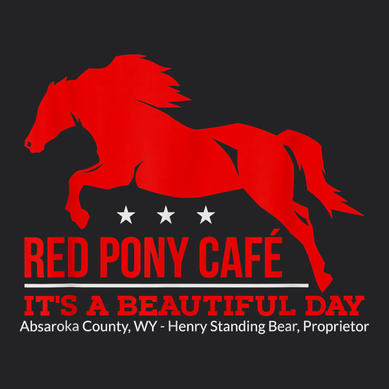 Red Pony Cafe, Funny Cute Horse Lover Vintage Tee by ArtMosaic | Teevron
