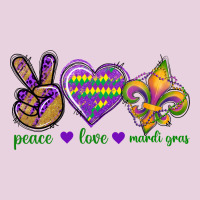 Peace Love Mardi Gras Ladies Tee | Teevron