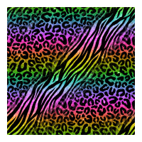 neon glitter safari seamless pattern | Teevron