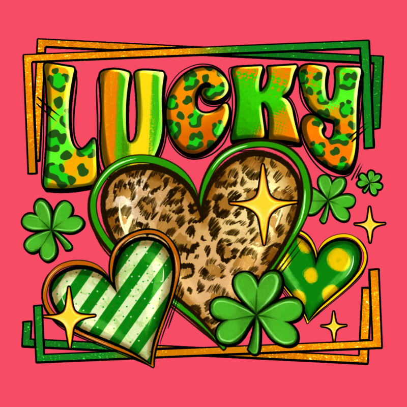 Lucky St Patricks Day Hearts Premium Sweatshirt by LillyAllenDesigns | Teevron