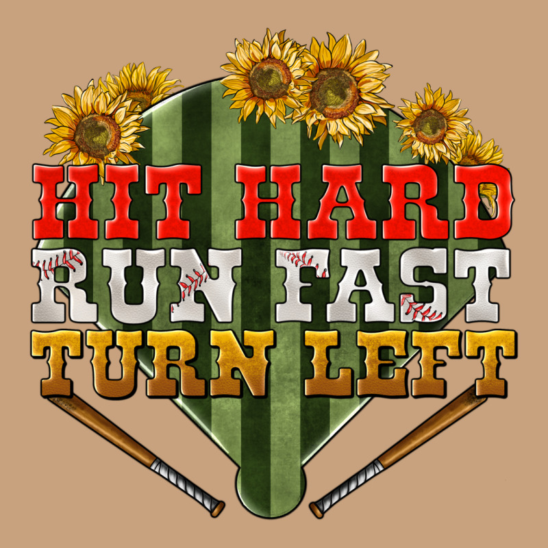 Hit Hard Run Fast Turn Left Vintage Tee by NancyCooperArtShop | Teevron