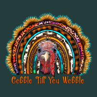 Gobble Till You Wobble Thanksgiving Rainbow Classic Tee | Teevron