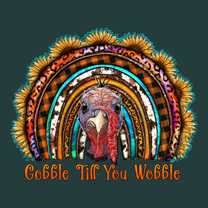 Gobble Till You Wobble Thanksgiving Rainbow Classic Tee by RanaPortraitStore | Teevron
