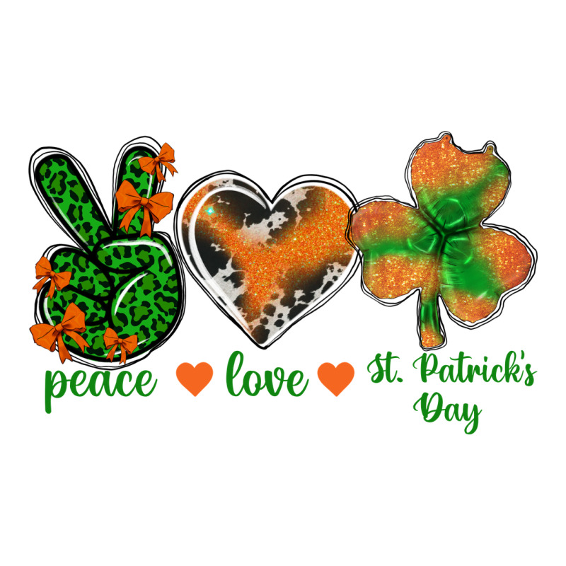 Peace Love St.patrick's Day Ladies Tee by BundleAndBundleShop | Teevron