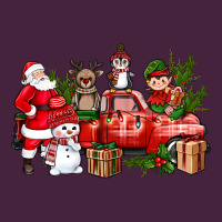 Santa Snowman Reindeer Penguin Elf Christmas Truck Premium Tee | Teevron