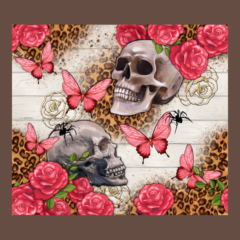 Skulls And Roses Tumbler Long Sleeve Tee by TumblerDesignByShophia | Teevron
