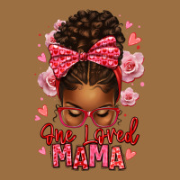 One Loved Mama Afro Messy Bun Vintage Tee | Teevron