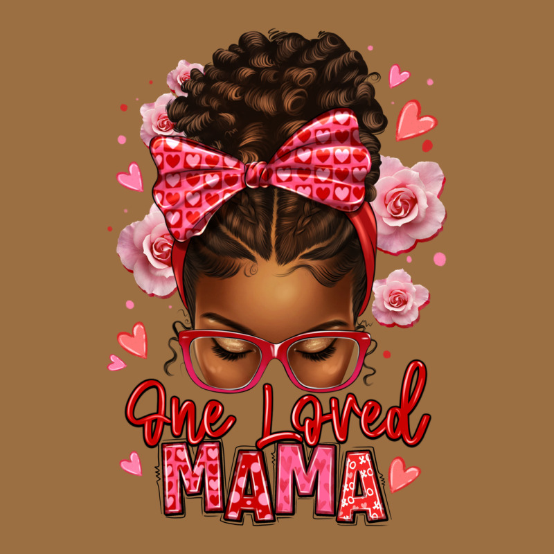One Loved Mama Afro Messy Bun Vintage Tee by texasbilliewilder | Teevron