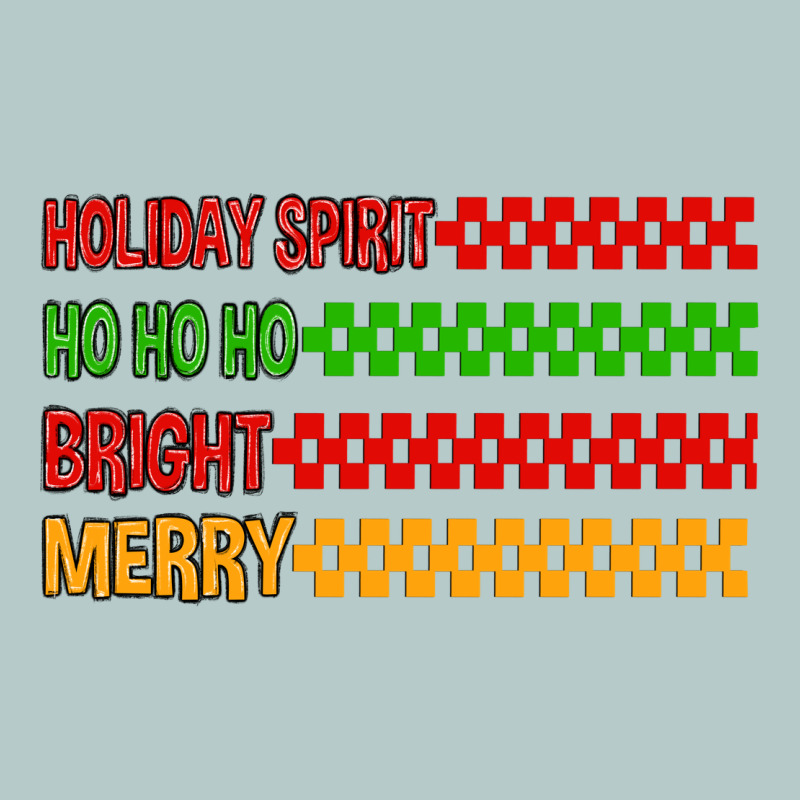 Holiday Spirit Hohoho Bright Merry Heavy Core Tee by MaliasSmallBusiness | Teevron