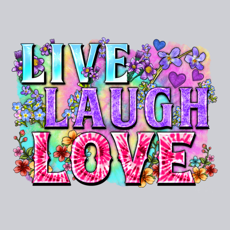 Live Laugh Love Hippie Valentine's Day Heavyweight Sweatshirt by FaDigitalArtStudio | Teevron