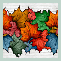 Autumn  Leaves Seamless Pattern Zipper Hoodie | Teevron